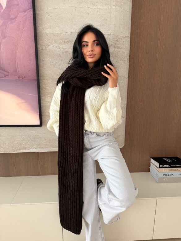 Scarf Certado dark chocolate