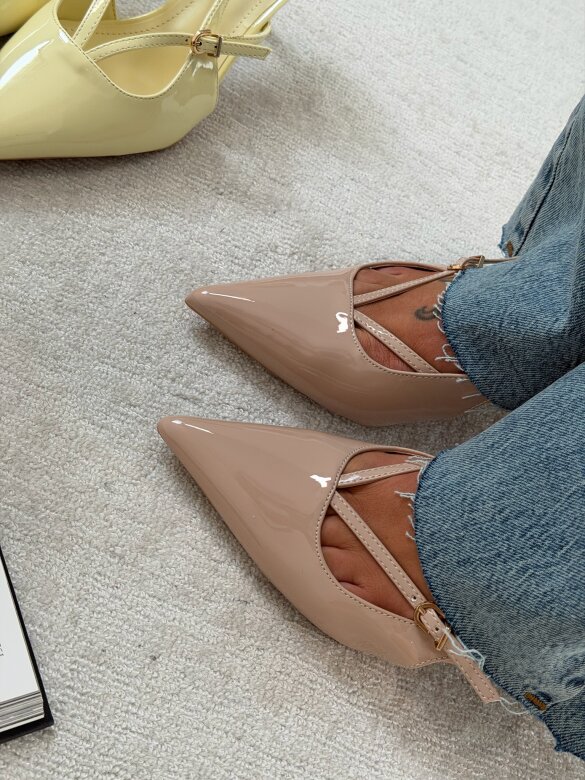 Szpilki Raffinee beżowe