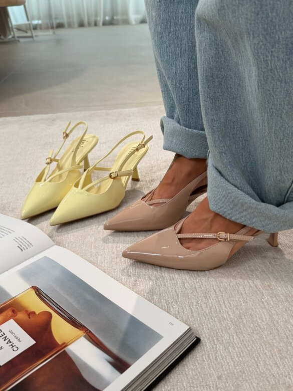 Szpilki Raffinee beżowe