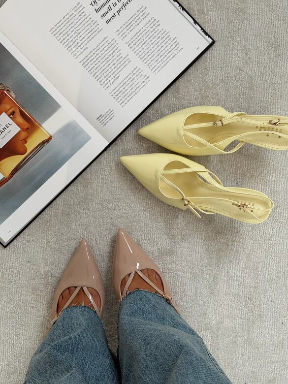 Szpilki Raffinee beżowe