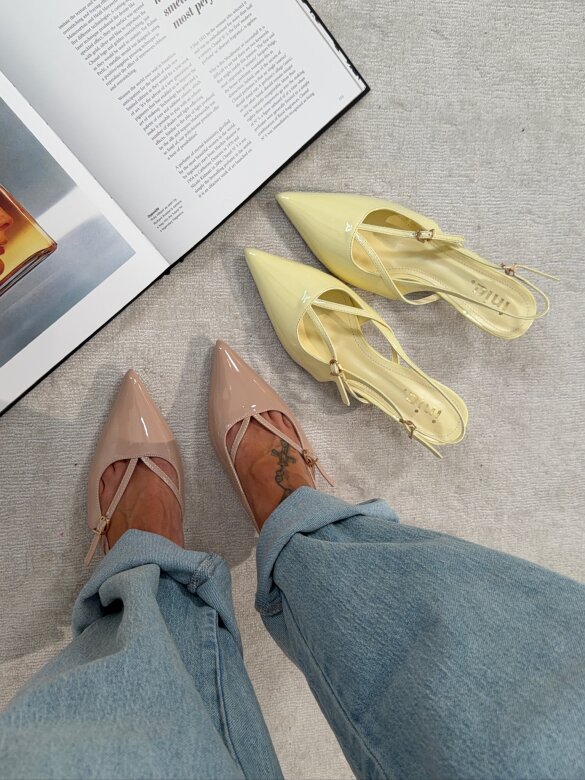 Szpilki Raffinee beżowe