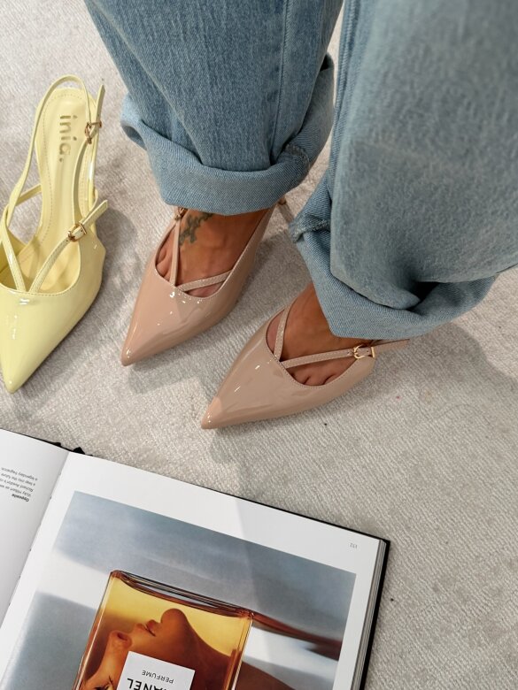 Szpilki Raffinee beżowe