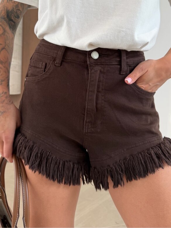 Szorty Alivios jeans czekoladowe 