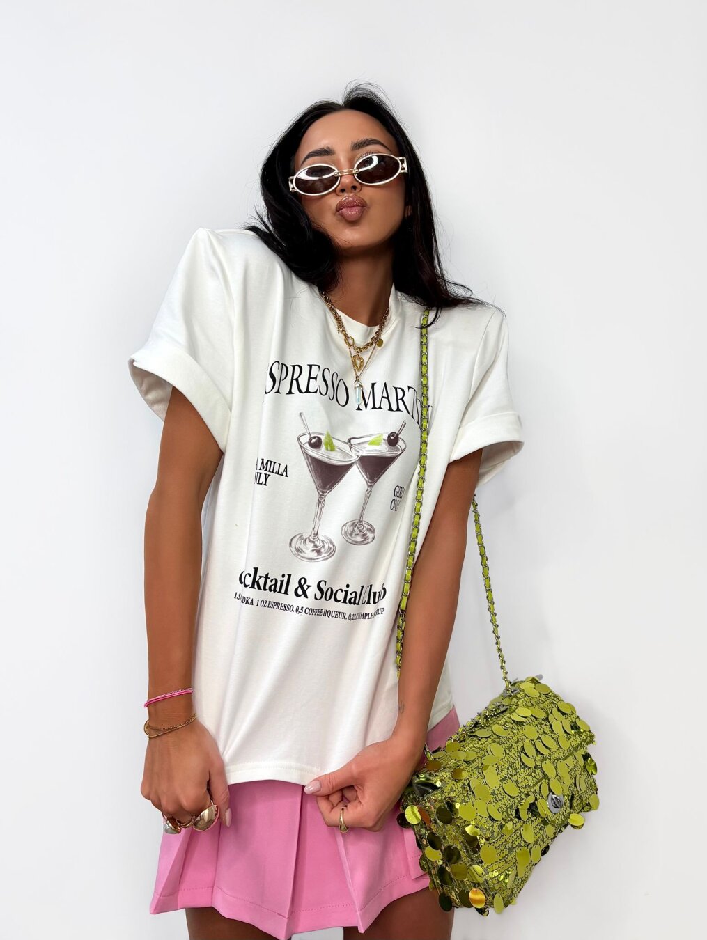 T-shirt Espresso Martini biały 7
