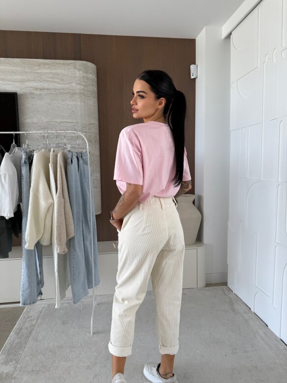 T-shirt A Glass Of Aperol pudrowy 