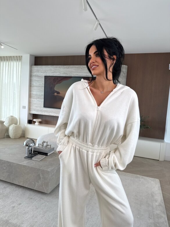 Kombinezon Lorisson II z wełną biały 