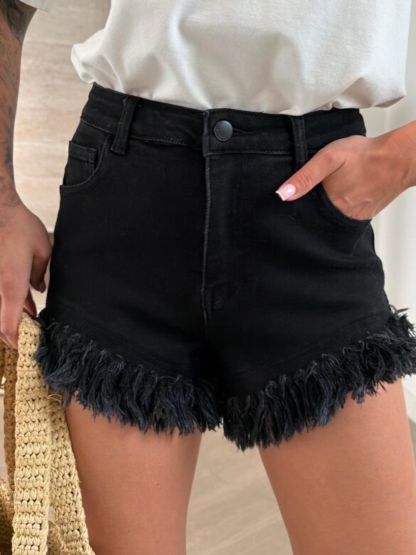 Szorty Alivios jeans czarne 