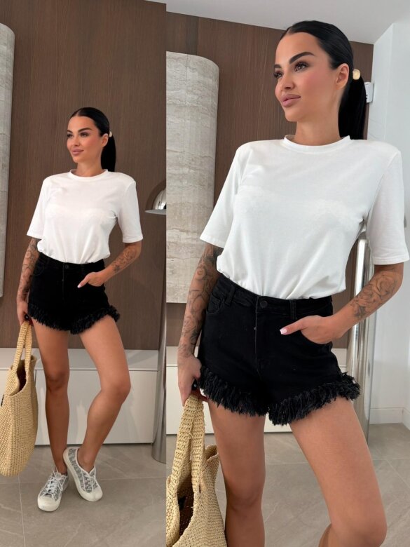 Szorty Alivios jeans czarne 