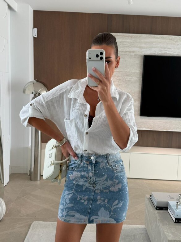 Spódniczka Alivia jeans niebieska
