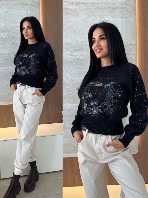 Sweter Constellation czarny