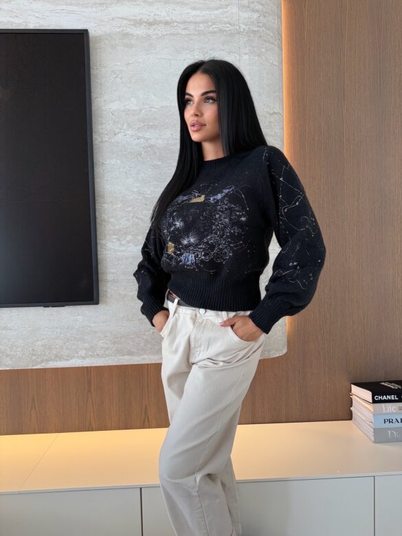 Sweter Constellation czarny