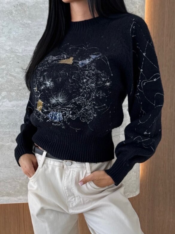 Sweter Constellation czarny