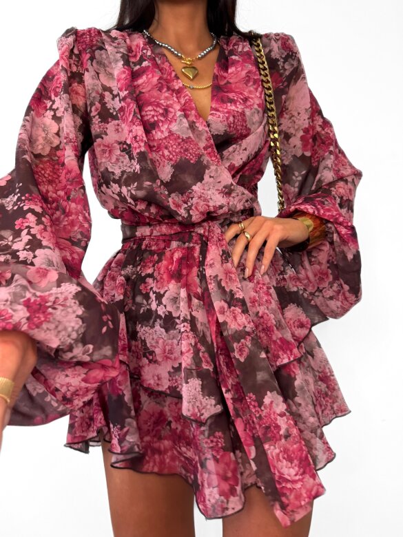 Bluzka Ambrosia pudrowo-czekoladowa