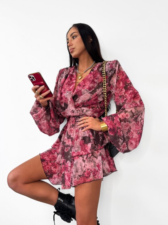 Bluzka Ambrosia pudrowo-czekoladowa