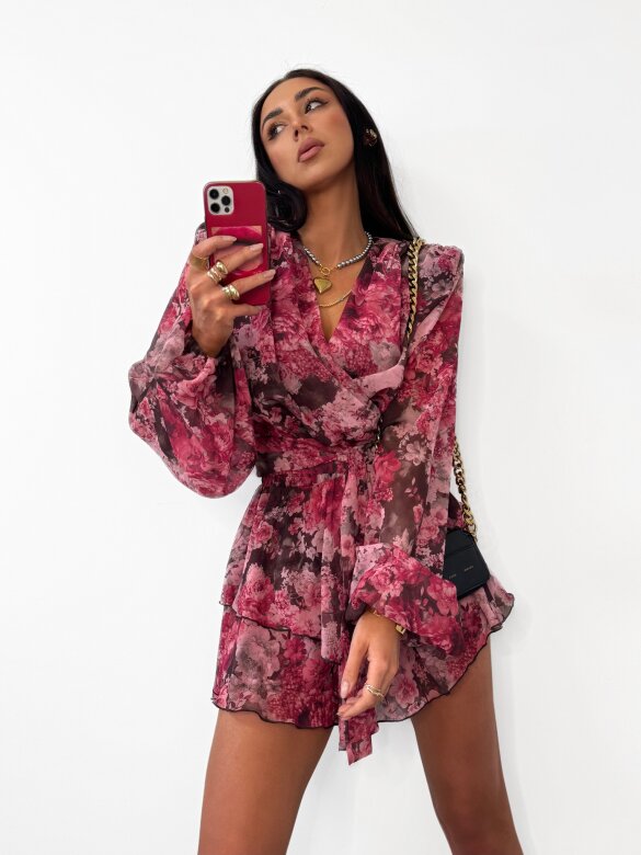 Bluzka Ambrosia pudrowo-czekoladowa