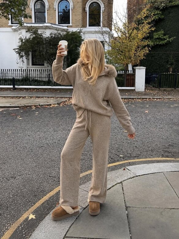 Set in1 Antony with viscose and cashmere beige