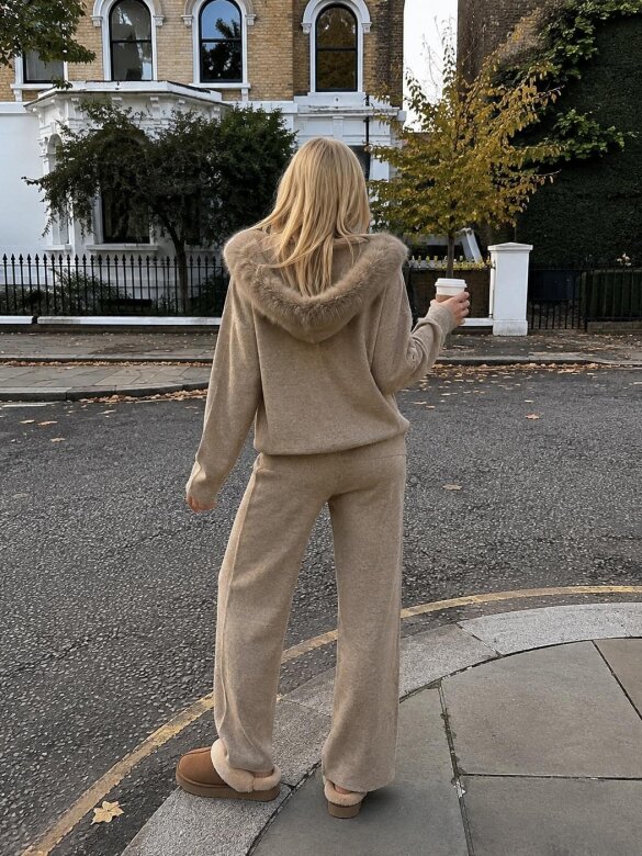 Set in1 Antony with viscose and cashmere beige