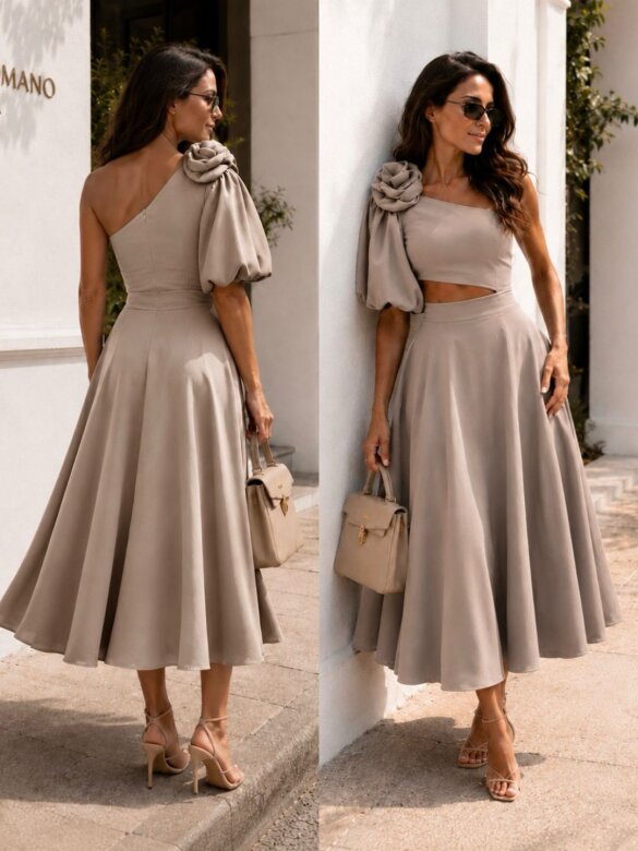 Dress Kelsen mocca 
