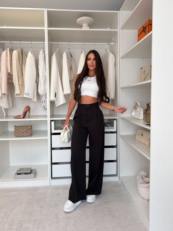 Trousers Dileva elegant black