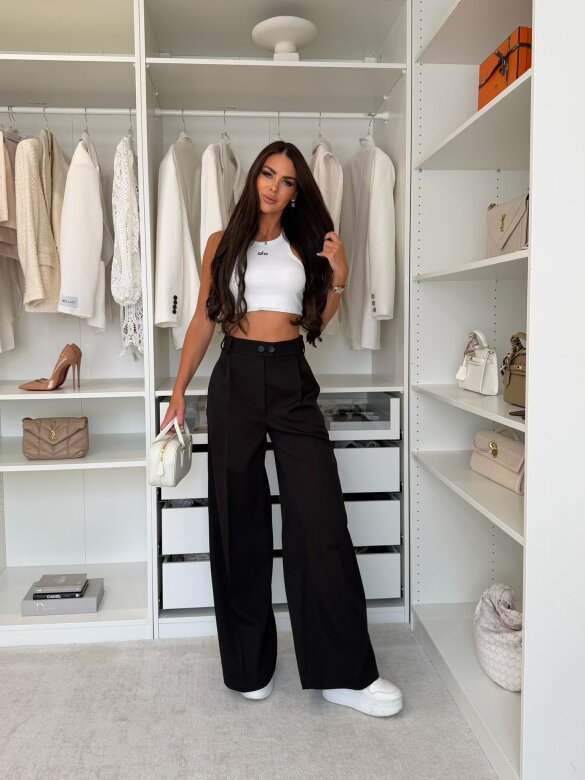 Trousers Dileva elegant black