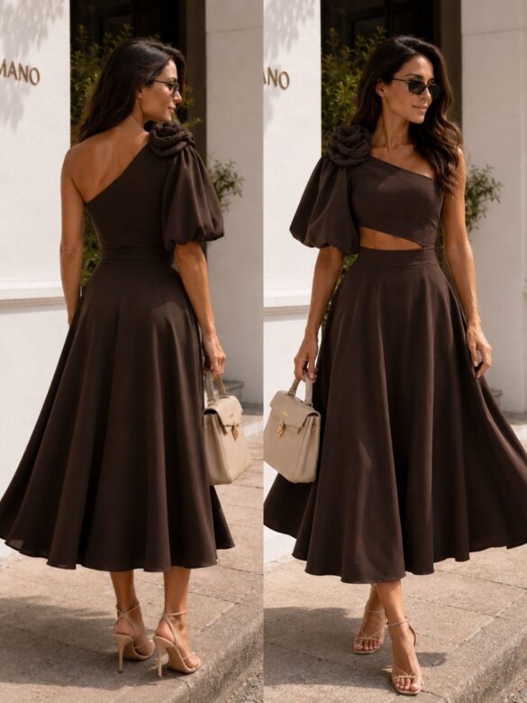 Dress Kelsen chocolate