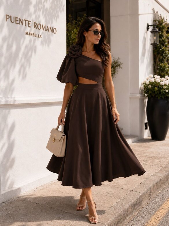 Dress Kelsen chocolate