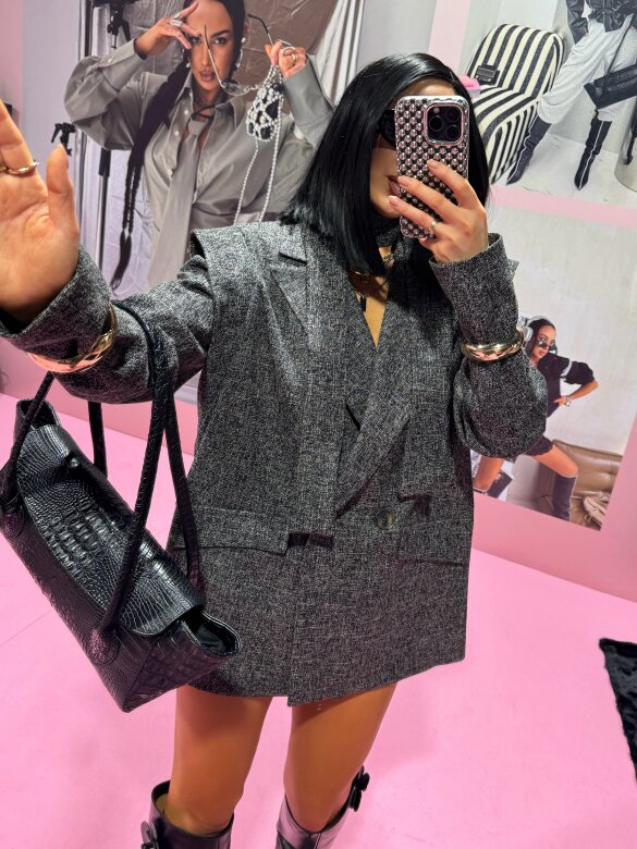 Blazer Fashion Outline melange graphite