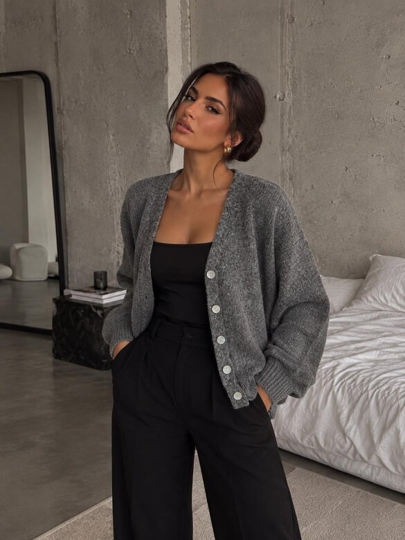 Sweter Heleso szary 