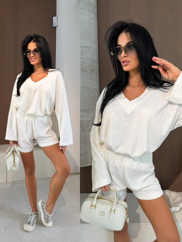 Komplet 2w1 Perli ecru 