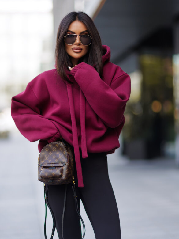 Hoodie Neomi claret
