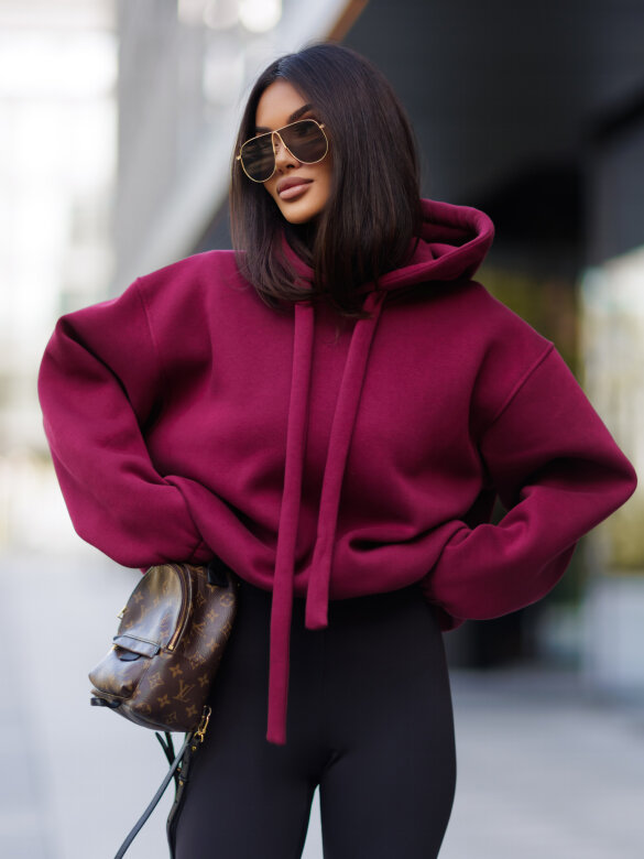 Hoodie Neomi claret