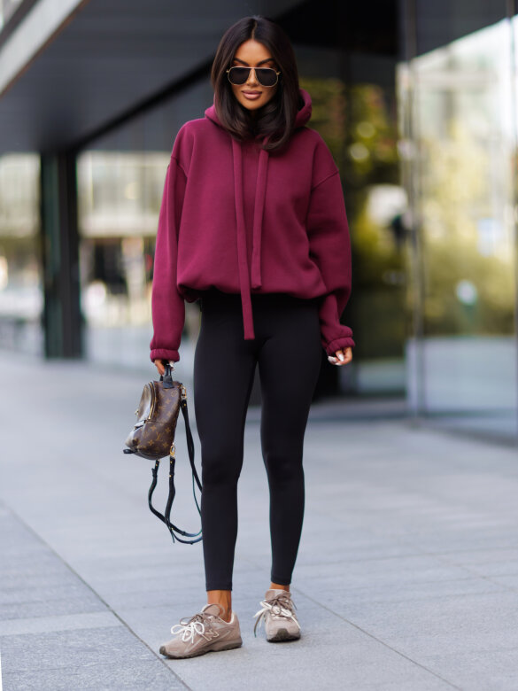 Hoodie Neomi claret