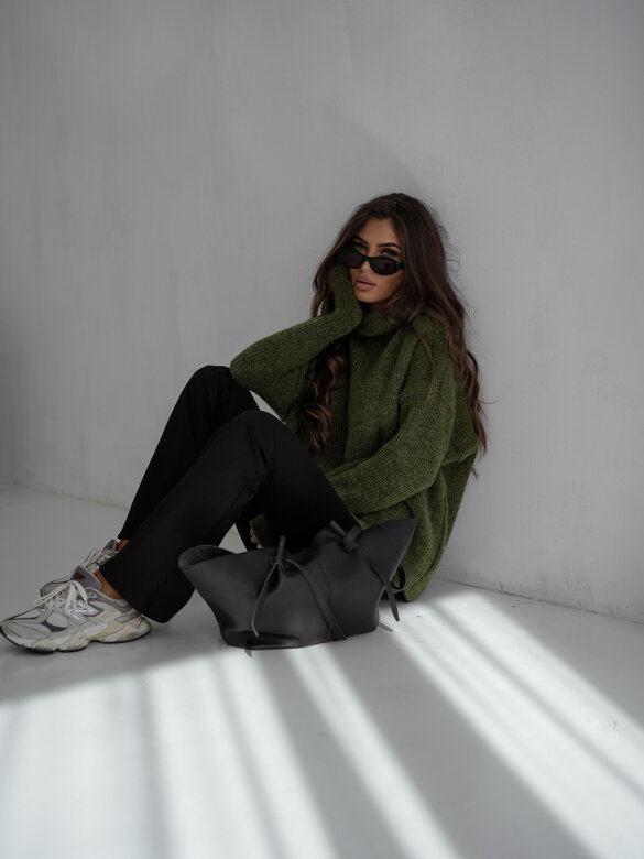 Turtleneck Sweater Work It khaki