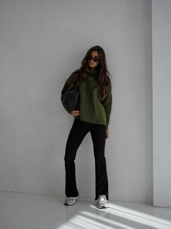 Turtleneck Sweater Work It khaki