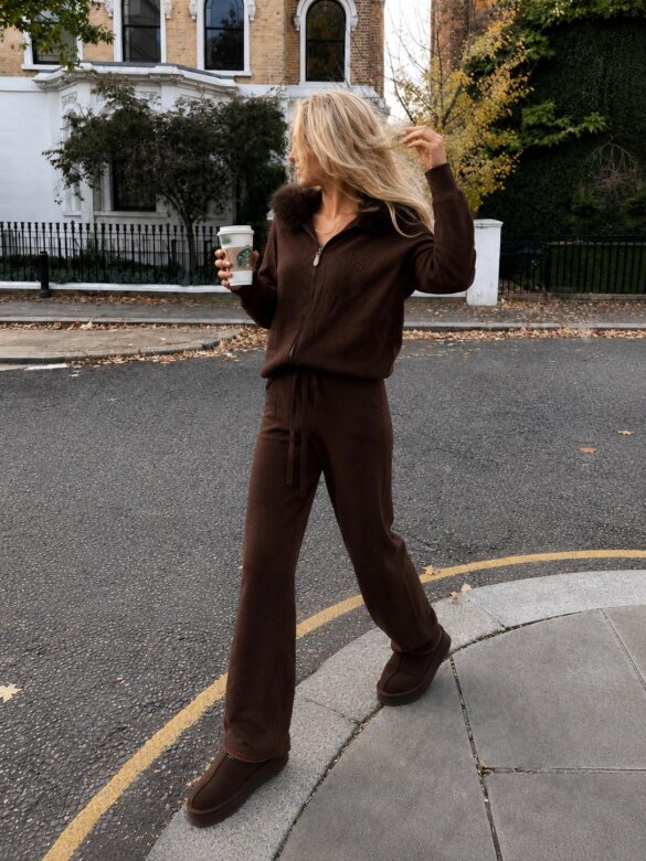 Set in1 Antony with viscose and cashmere chocolate