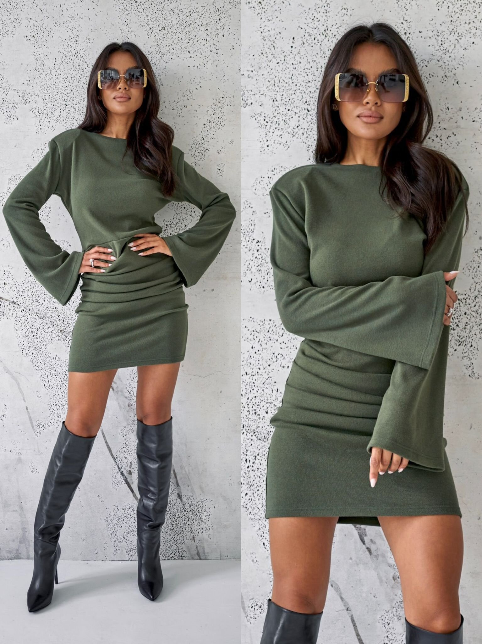Sukienka Constantina khaki 
