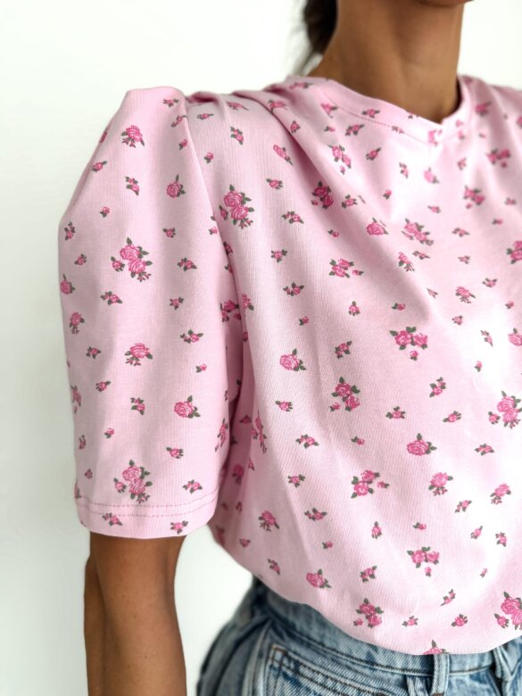 T-shirt Varsi pudrowy