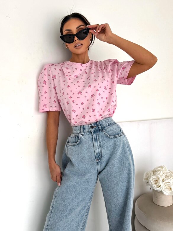 T-shirt Varsi pudrowy