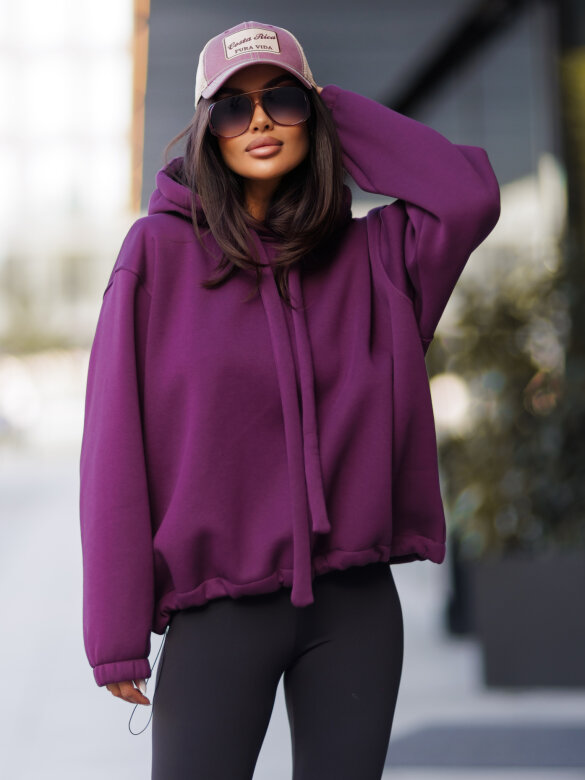 Hoodie Neomi plum