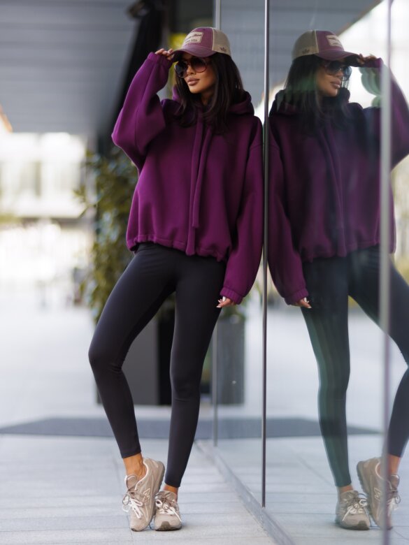 Hoodie Neomi plum