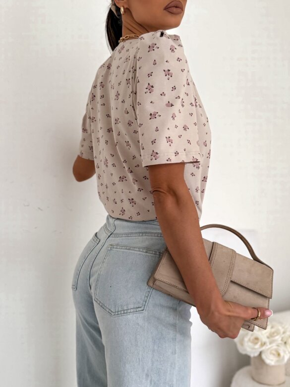 T-shirt Varsi beżowy 