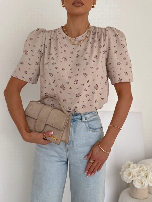 T-shirt Varsi beżowy 