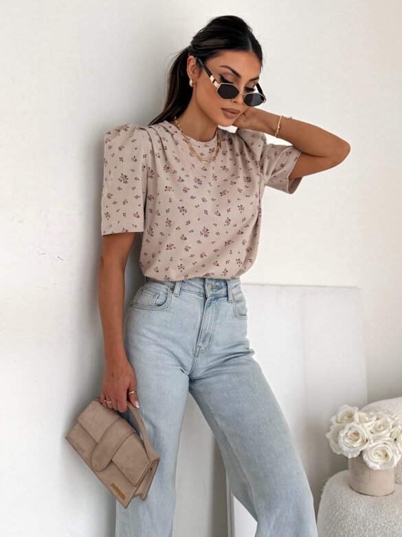 T-shirt Varsi beżowy 