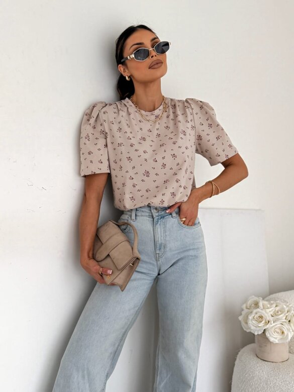 T-shirt Varsi beżowy 