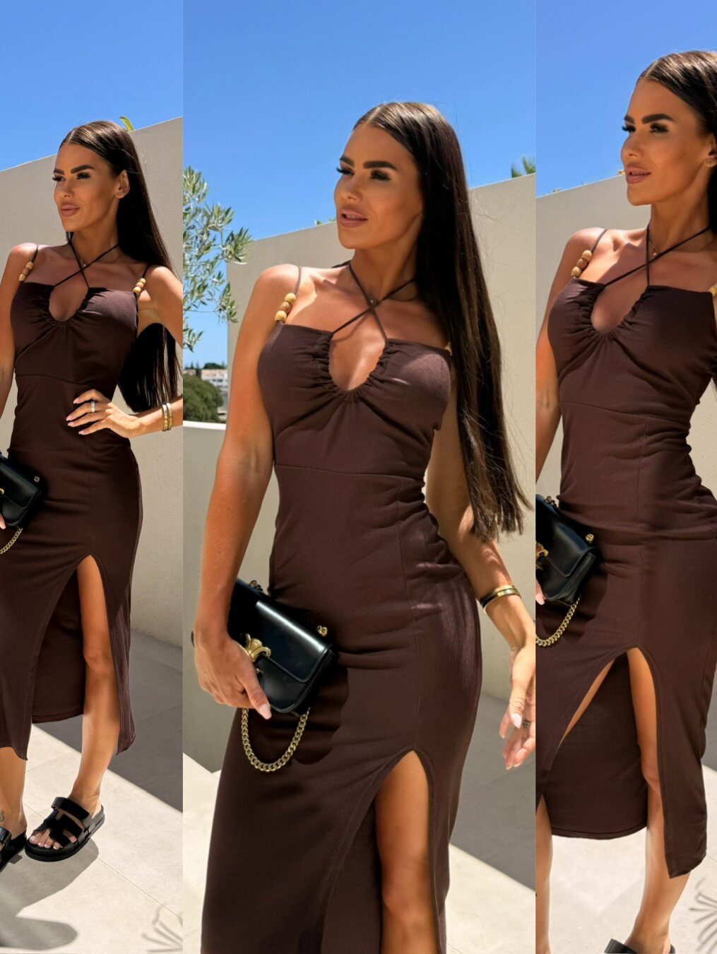 Sukienka Tiffella czekoladowa