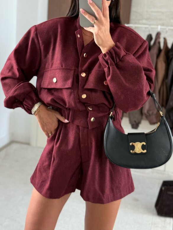 Komplet 2w1 Nodigo bordowy