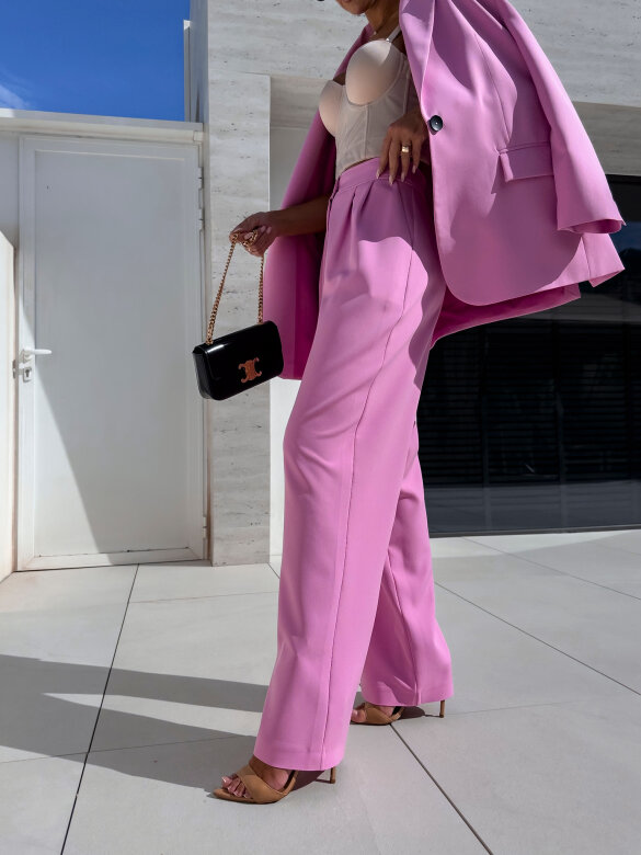 Spodnie Flamenco elegant różowe