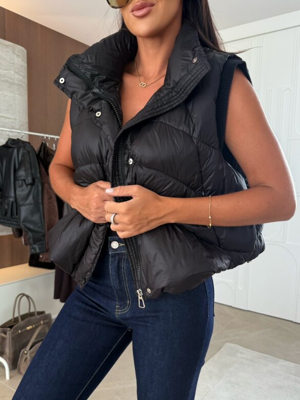 Kamizelka Viva short czarna 