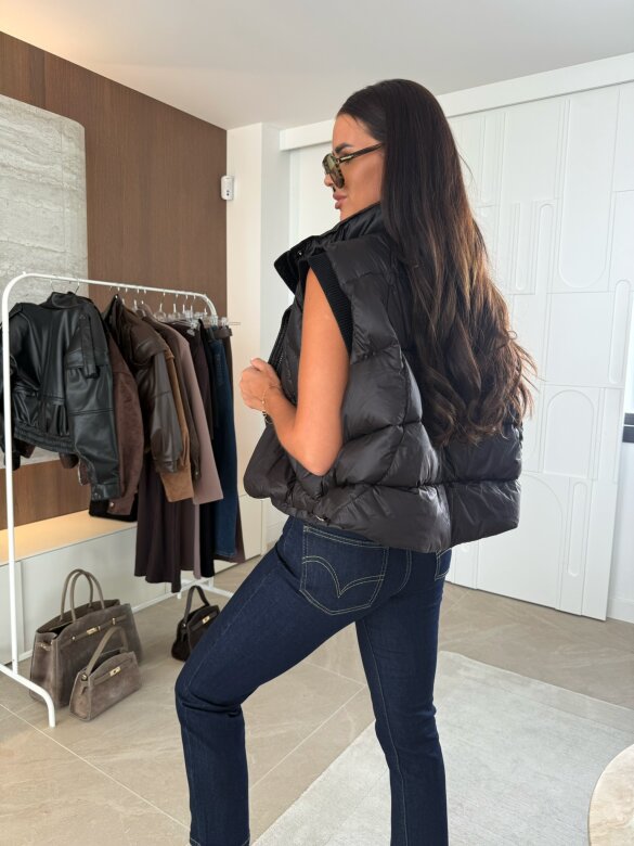 Kamizelka Viva short czarna 