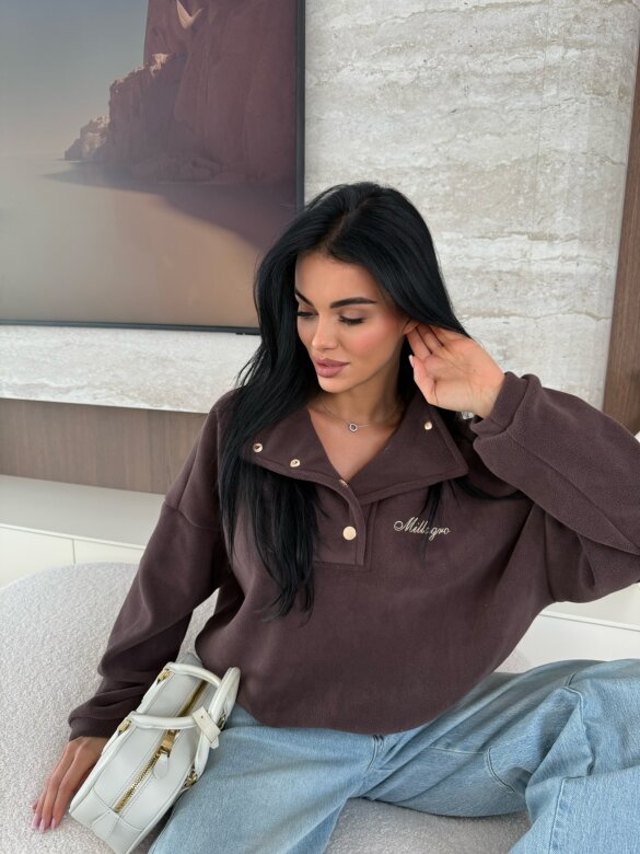 Bluza Sore polarowa czekoladowa 